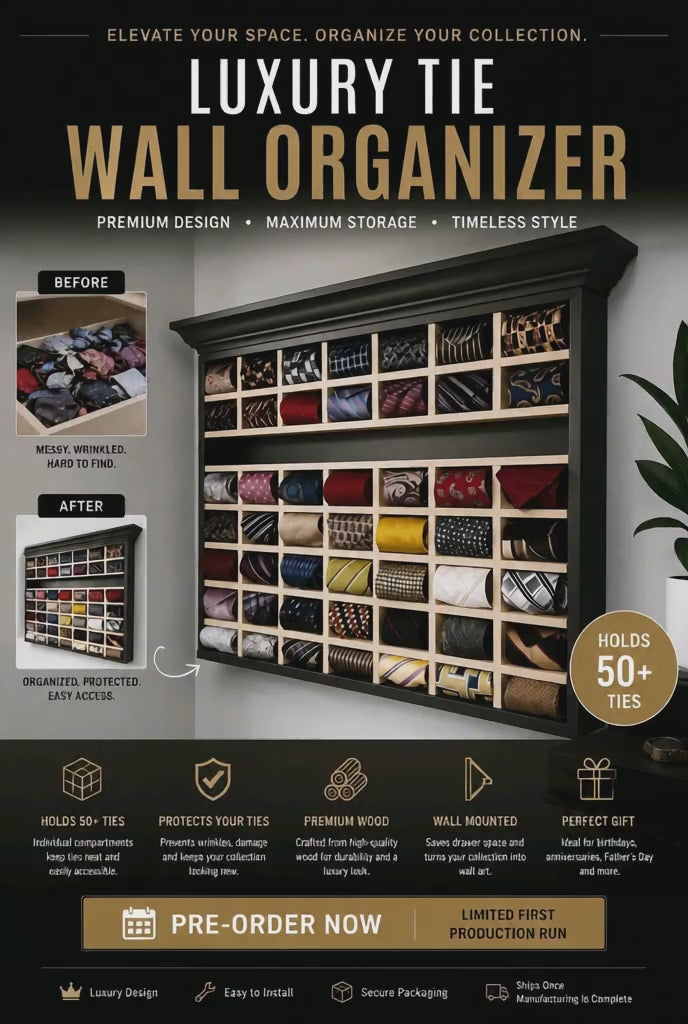 Luxury Tie Display Case
